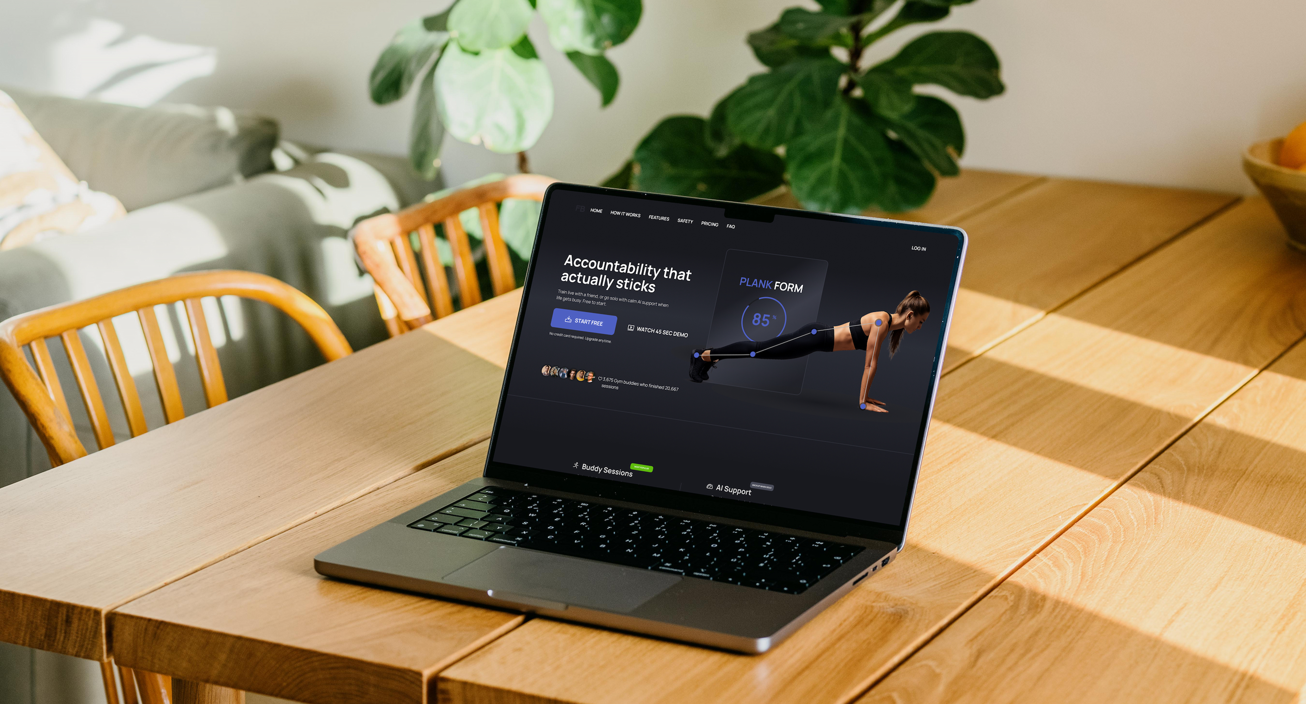 FitBuddies. Social Wellness App Concept
